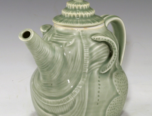 Ganesh Porcelain Teapot – Celadon