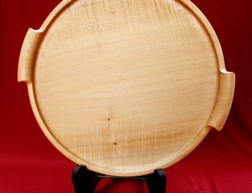 Turned and Carved Tray – Maple